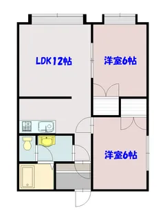 サウス621【201号室】の間取り