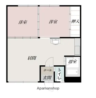 東武ハイツA【2階】の間取り