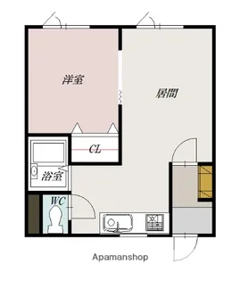 コーポ華みずき【305号室】の間取り