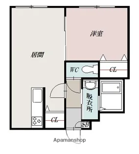 SHERATON旭川駅前【4階】の間取り
