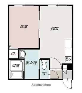 SHERATON旭川駅前【105号室】の間取り