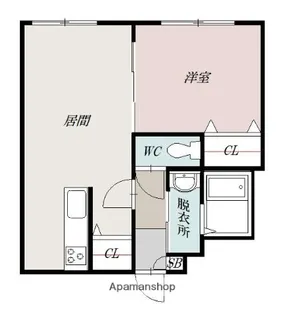 SHERATON旭川駅前【3階】の間取り