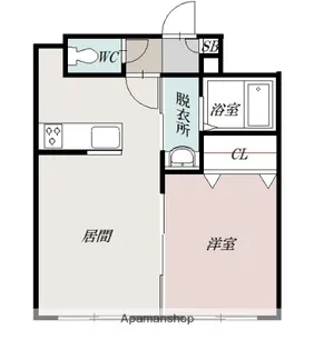 SHERATON旭川駅前【1階】の間取り