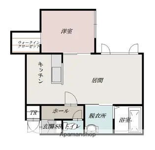 シャムス【2階】の間取り