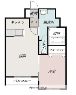 LASHIC(ラシック)【302号室】の間取り