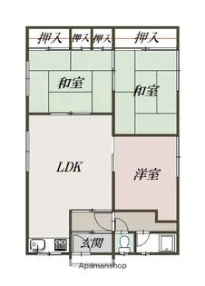北海道旭川市永山四条15丁目【一戸建】の間取り