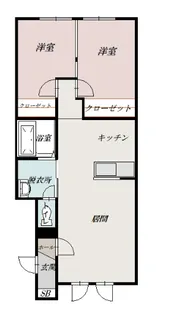 EUKOTE HIGASHIKAWA【1階】の間取り