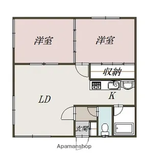 長井ハウス【1階】の間取り