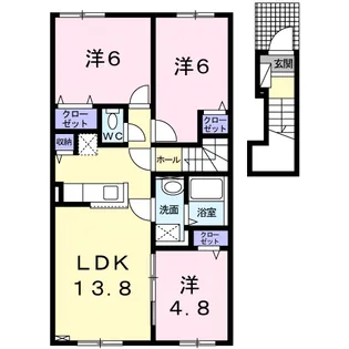 リリー【2階】の間取り