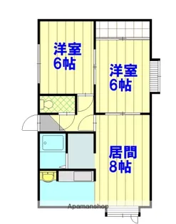 豊岡6.4オリーブハウス【2階】の間取り