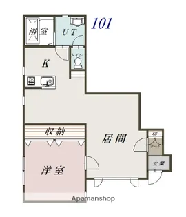 メリットコスモ【1階】の間取り