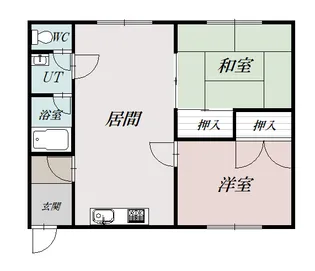 南永コーポ1【1階】の間取り