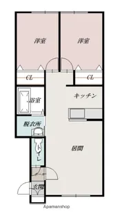 CLAIRE12【202号室】の間取り