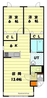 PROUD東【1階】の間取り