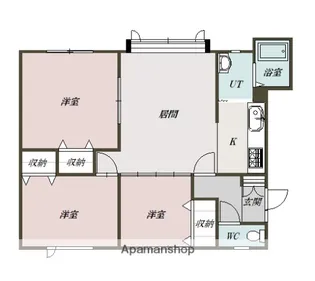 花手毬B【1階】の間取り