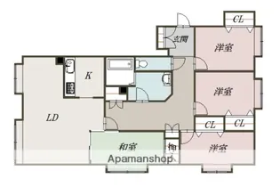 ロジェ豊岡アベール【11階】の間取り