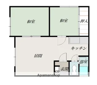 永山スワンハイツ【2階】の間取り