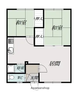 東永マンション3号棟【1階】の間取り