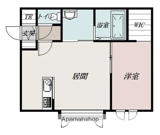 ヴェルヒュッテふらの栄町【2階】の間取り