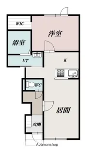 MIRUⅡ(ミルⅡ)【105号室】の間取り