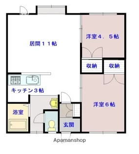 ロフティ九里【B号室】の間取り