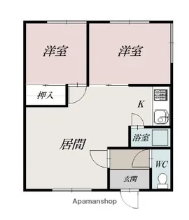 あさひコーポ【1階】の間取り