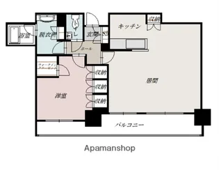 プレミスト旭川ザ・タワー【602号室】の間取り