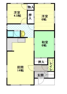 バンビーノ東2−3【2階】の間取り