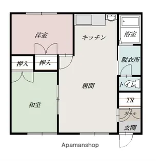 ドーム北門【1階】の間取り