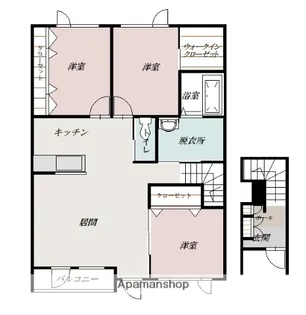 PLEASANTⅢ【2F号室】の間取り