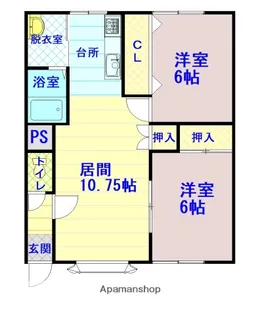 エポック709C棟【205号室】の間取り