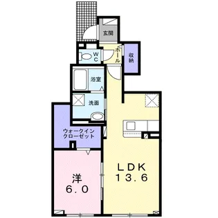 オーク サイド パレスⅠ【1階】の間取り