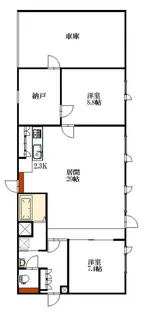グランド7条【B101号室】の間取り
