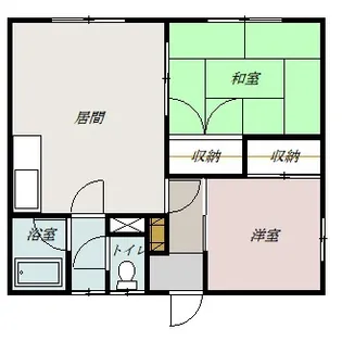 コーポ金谷A【102号室】の間取り
