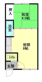 セブンハイツA【7号室】の間取り