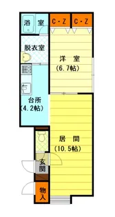 CHERRY6 4【1階】の間取り