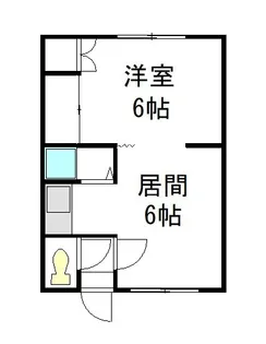 新富11ハイツ【202号室】の間取り