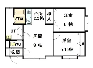 LIMLIGHT【202号室】の間取り