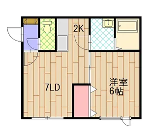 レイトンハウスⅢ【1-F号室】の間取り