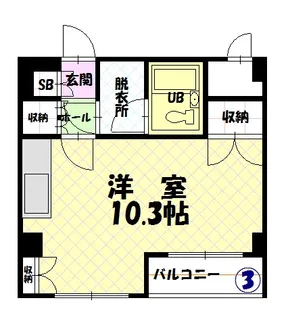 アネックスプラザ6条ビル【2階】の間取り