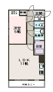 コートライベル【301号室】の間取り