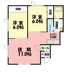 AVENIR【106号室】の間取り