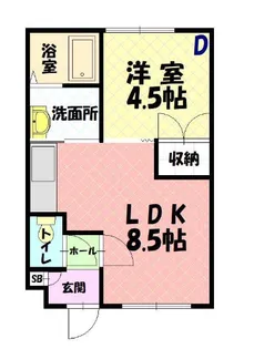 フレンドハイツ【1階】の間取り