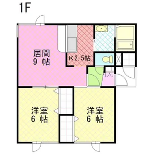 ガーデンパレス神居A・B【B101号室】の間取り