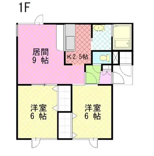 ガーデンパレス神居A B【1階】の間取り