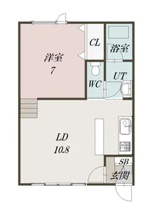 YAMAZAKI Ⅰ・Ⅱ【2-106号室】の間取り