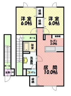 Sヴィレッジ【2階】の間取り