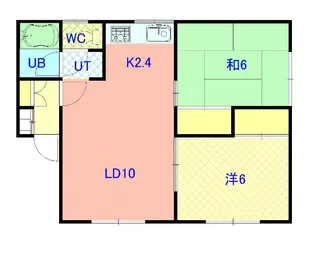 ハイツミサワ【2階】の間取り
