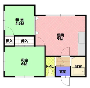 日成マンションA【1階】の間取り
