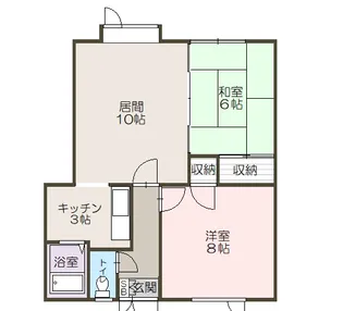 コーポ都【2階】の間取り